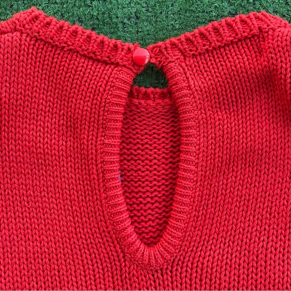 Vintage 80’s Jimmy Garcia New York Hand Loomed Flower Sweater Women’s Size Small - Picture 9 of 10